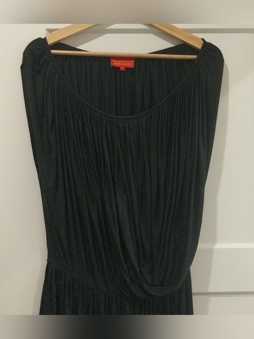 Vivienne Westwood Red Label  Black Draped Sleeveless Dress / Tunic Black 2 - Picture 3 of 7